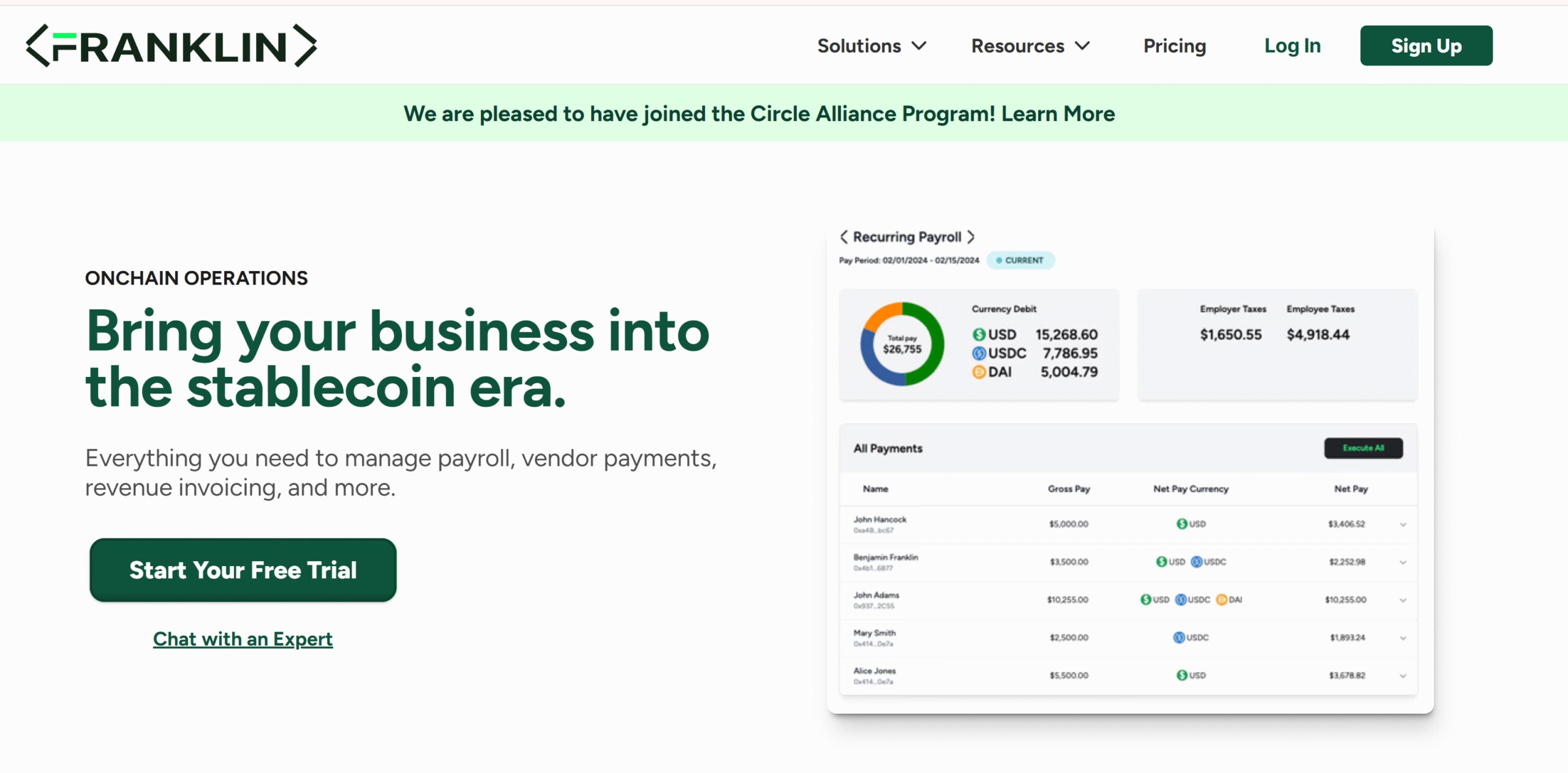 Cryptocurrencies, Payroll, Bitcoin Regulation, United States, Lending, Blockchain Storage