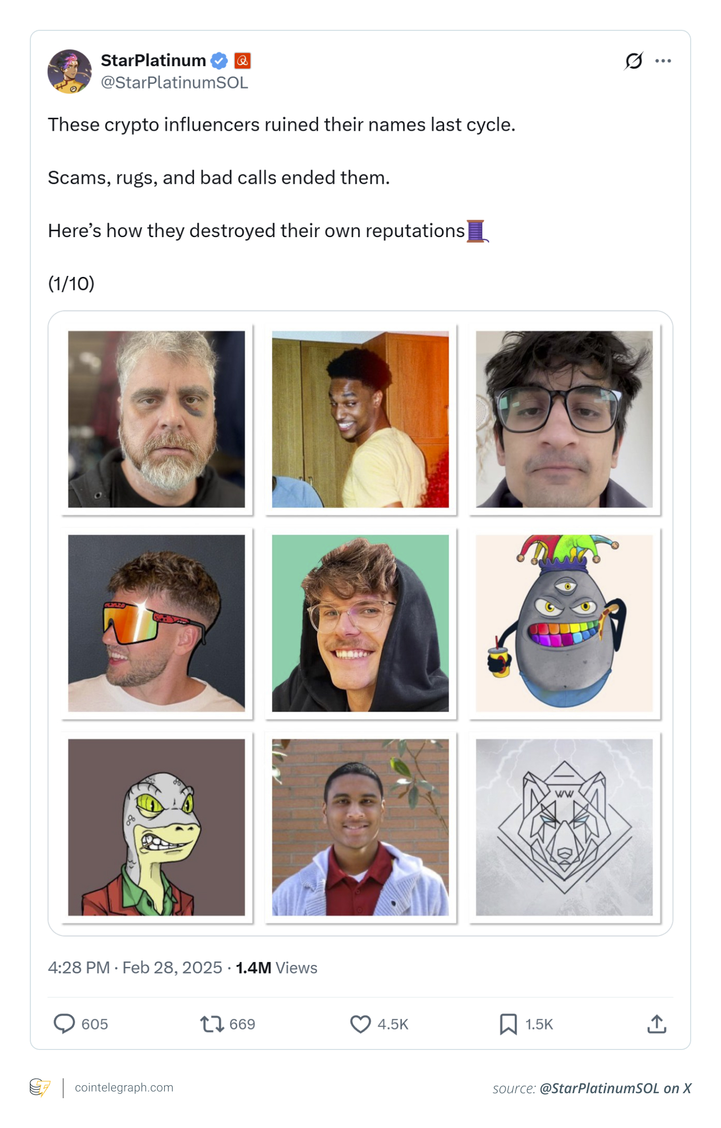 Crypto influencers (scammers) exposed